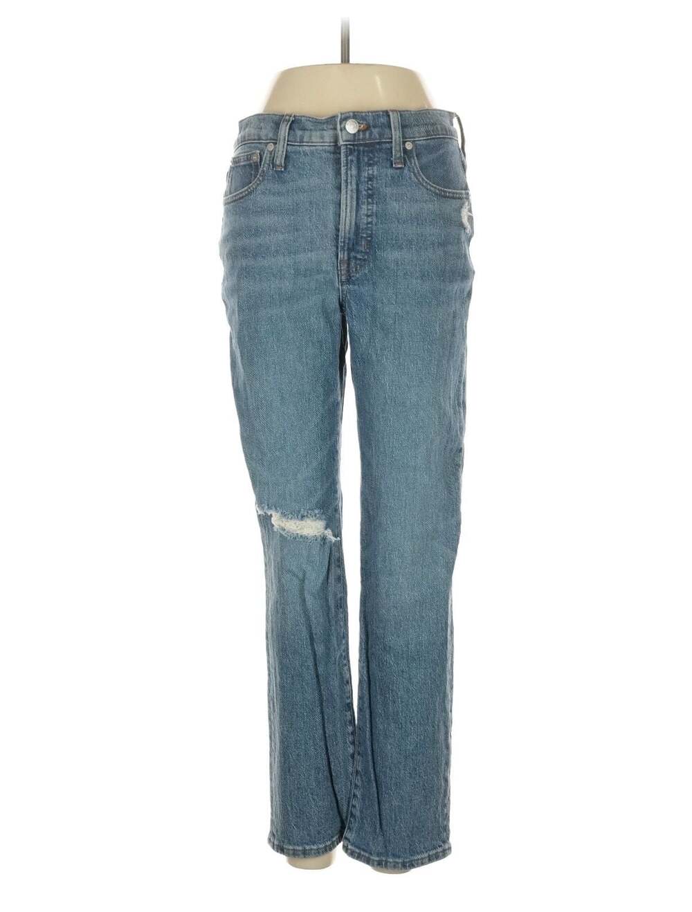 Madewell The Perfect Vintage Jean in Rosabelle Wash: Knee-Rip Edition